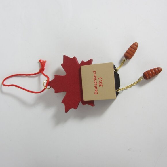 Air Canada Christmas Tree Ornament Deutschland Wood Cuckoo Clock 2015 - Picture 4 of 11